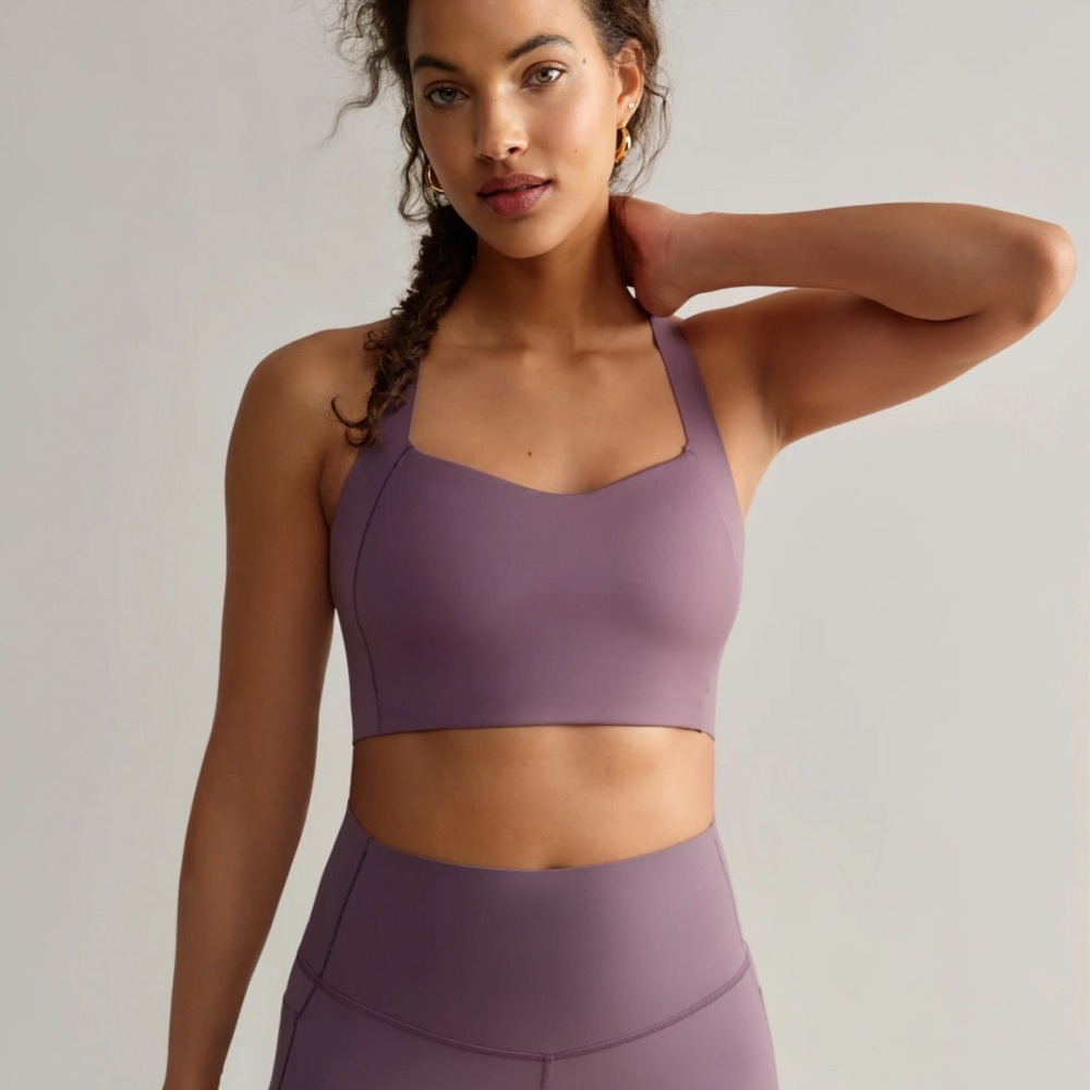 Rhône Defy Sports Bra Plum